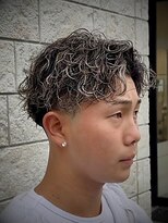 ルシード スタイル リコット(Lucido Style Ricotto)&nbsp;ホワイトメッシュ/極道パーマ/フェードハイライトカラーメンズ
