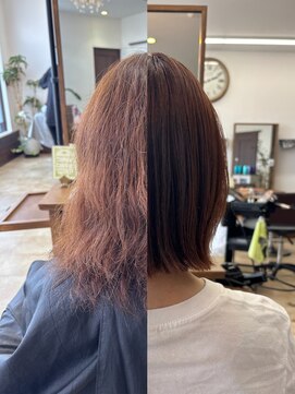 トップスタイル リッチ ナチュラルカラーで透明感たっぷりな艶カラー