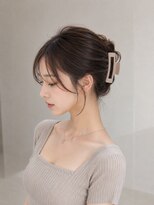 ネオリーブウリ 二子玉川店(Neolive uri)&nbsp;ミディアムヘア暗めカラーデザインカラーフェイスフレーミング