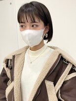カミエ(kamie)&nbsp;ツヤ感たっぷりのブラウンボブ×3つのケアで叶う上質な髪