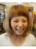 ショートバング★ミディ