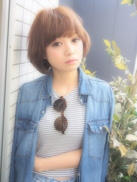 サロンドミルク 原宿(salon de MiLK) 【サロンドミルク原宿】お手入れ簡単シンプルショートボブ