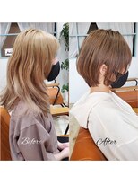アイル(I'll)&nbsp;【Hair Make I`ll 奈良】　ビフォーアフター