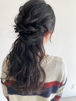 美容室 アイディー i-dee&nbsp;ハーフアップ