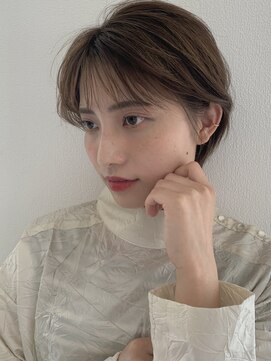 エクリ シセイドウ 麻布十番店(equri×SHISEIDO) 【麻布十番】シースルーバングにハイライトのマッシュショート