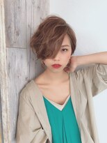 クシュ 所沢東口店(kusyu...)&nbsp;前下がりショート×ニュアンスカラー×ビターショコラ×所沢