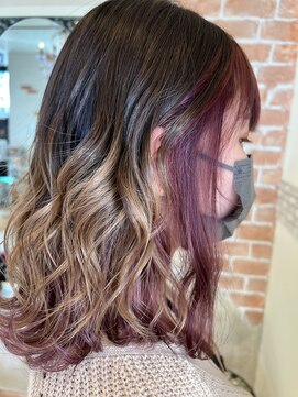 エムズアルカディア(M'Z ARCADIA) 【インナーカラー】カシス