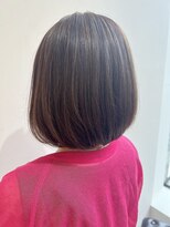 ネオリーブギンザ 銀座店(Neolive GINZA)&nbsp;白髪ぼかしハイライト　大人ボブ
