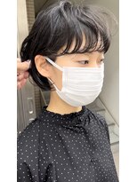 コス(kos) 大人可愛い/ココアベージュ/グレージュカラー/ボブウルフ/黒髪