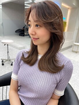 ロンド マーレ 天神大名店(Lond mare) 小顔になれる顔まわりカット　韓国ヘア　韓国くびれ巻きレイヤー