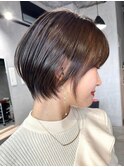 30代40代50代　大人女性/前髪ありショートボブ/ショートヘア