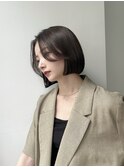 【高橋弥生】前髪なし 韓国 アッシュカラー