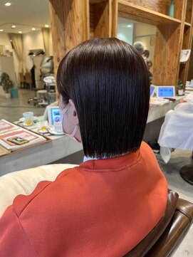 アドラーブル 駅南店(adorable) 20代30代ミニボブココアブラウン小顔美肌ストレート丸み