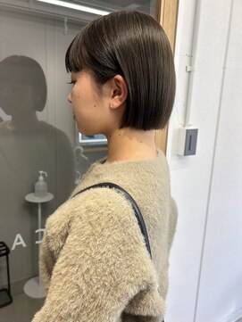 ニカ(NICA) 【NICA】ボブミニボブまるみボブオリーブブラウン/緒方