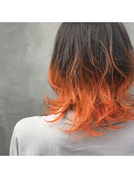 テーラヘアー 鎌取店(TELA HAIR) グラデーション×オレンジ
