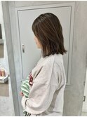 YOKE 外ハネボブ結べるボブハイライトミルクティーベージュ