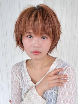 アグ ヘアー レシェル 北花田店(Agu hair reciel) 《Agu hair》外ハネアレンジショート×numberA.ヘアバター