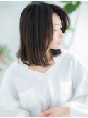 仙台/髪質改善/グレージュカラー☆切りっぱなしミディアムb