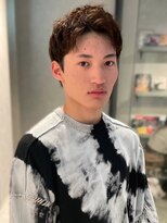 メンズサロン ブロック(Men's Salon bloc) ブラウンヘア　アップバング　爽やか　20代　ツーブロック