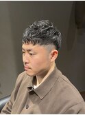 ビジネスツーブロック ベリーショート クロップフェードカット