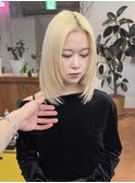 ブロンド/レイヤーカット
