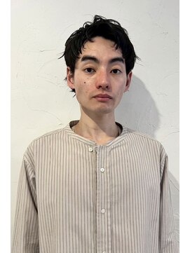 ファム(FAM) 刈り上げなし　メンズカット　アップバング　中目黒　代官山