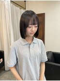 ちょこっとレイヤーのパツっとストレートレイヤーボブ