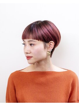 ルプラ ガーデン(le-pla garden) オレンジベージュ#ショート#ケアブリーチ#ダブルカラー#豊橋