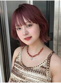 ミニウルフレイヤーカット顔周り前髪韓国ショートボブ/原宿