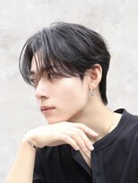 オーシャントーキョー 心斎橋(OCEAN TOKYO WEST)&nbsp;メンズヘア黒髪ダウンパーマ毛流れセンターパートコンマバング