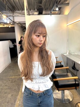 ジュール 池袋(Joule) ミルクティーベージュ×韓国風レイヤーカット