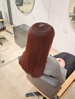 ビーヒアナウ N゜03 金沢駅西店(BE HERE NOW) 美髪矯正/縮毛矯正/髪質改善/レッドブラウン/透明感/艶髪