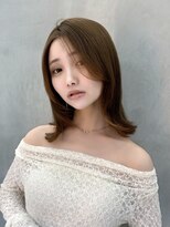 ハローバイシー 仙台(Hello by Sea)&nbsp;ココアベージュ×レイヤー[小顔/黒髪/オリーブグレー]