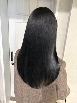 ゼスト クレス(ZEST Cres) 【立川cres小山】地毛風ブルーブラック 髪質改善