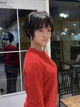 バサ 江古田店(BASSA) 【SAKI】ショートレイヤー/ニュアンスパーマ