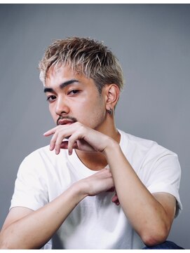 リップスヘアー 銀座(LIPPS hair) 金髪ショート　スパイキーショート