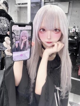 インク 渋谷(INK.) ミルクティーブロンドニュアンスウルフワンホンレイヤー渋谷