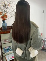 ヘアーアイストゥーレ(HAIR ICI TRE)&nbsp;20代30代髪質改善カラーチョコレートブラウン艶髪ストレート
