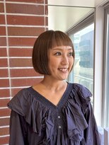 ルームヒゴバシ(room higobashi) 白髪ぼかしハイライト×アッシュベージュボブ