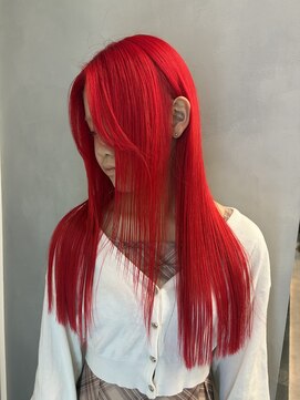 エイト プラット 渋谷2号店(EIGHT plat) レッド ブロンドに落ちるカラー 6/2