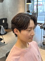 ザ クラン バイ ヘッドライト 仙台長町店(THE CLAN by HEADLIGHT) 【人気パーマ】センターパート×ニュアンスサーフ