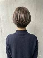 リトマス 二子玉川(litmus)&nbsp;ミルクベージュ　透明感カラー　ブリーチ　シースルーバング