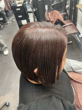 アリ 葛西店(ALi) ピンクブラウン×白髪ぼかしハイライト葛西髪質改善｜
