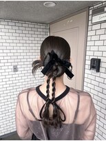 フェリーチェ 六本木店(Felice)&nbsp;タイトカチモリ　リボンヘア　ベロアリボン