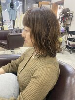 テラスオブベル(TERRAS of belle)&nbsp;透明感ベージュ×デジタルパーマミディ