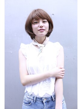 ラべリー 池袋(LOVELEY) クラシカルショートボブ×ココアブラウン ヘアカラー 【池袋】