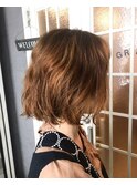 ルーズパーマボブ