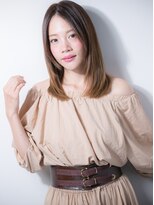 カバーヘア ブリス 上尾西口店(COVER HAIR bliss) *bliss上尾*センターパートで小顔見せ♪ヘルシーレイヤーx