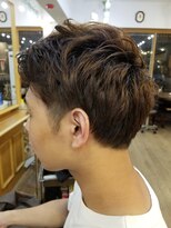 ルークス 中央林間(LOOOKS)&nbsp;短めヘアもパーマでクセ付け　【men's　hair】