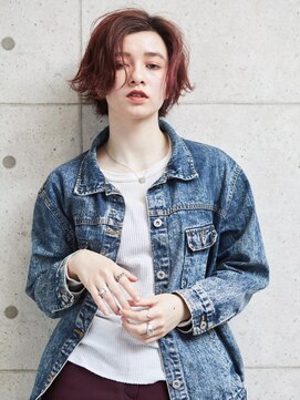 ヘアサロン ドットプラス 町田店(dot. plus) ショート×レッドブラウン［町田］ショートパーマ